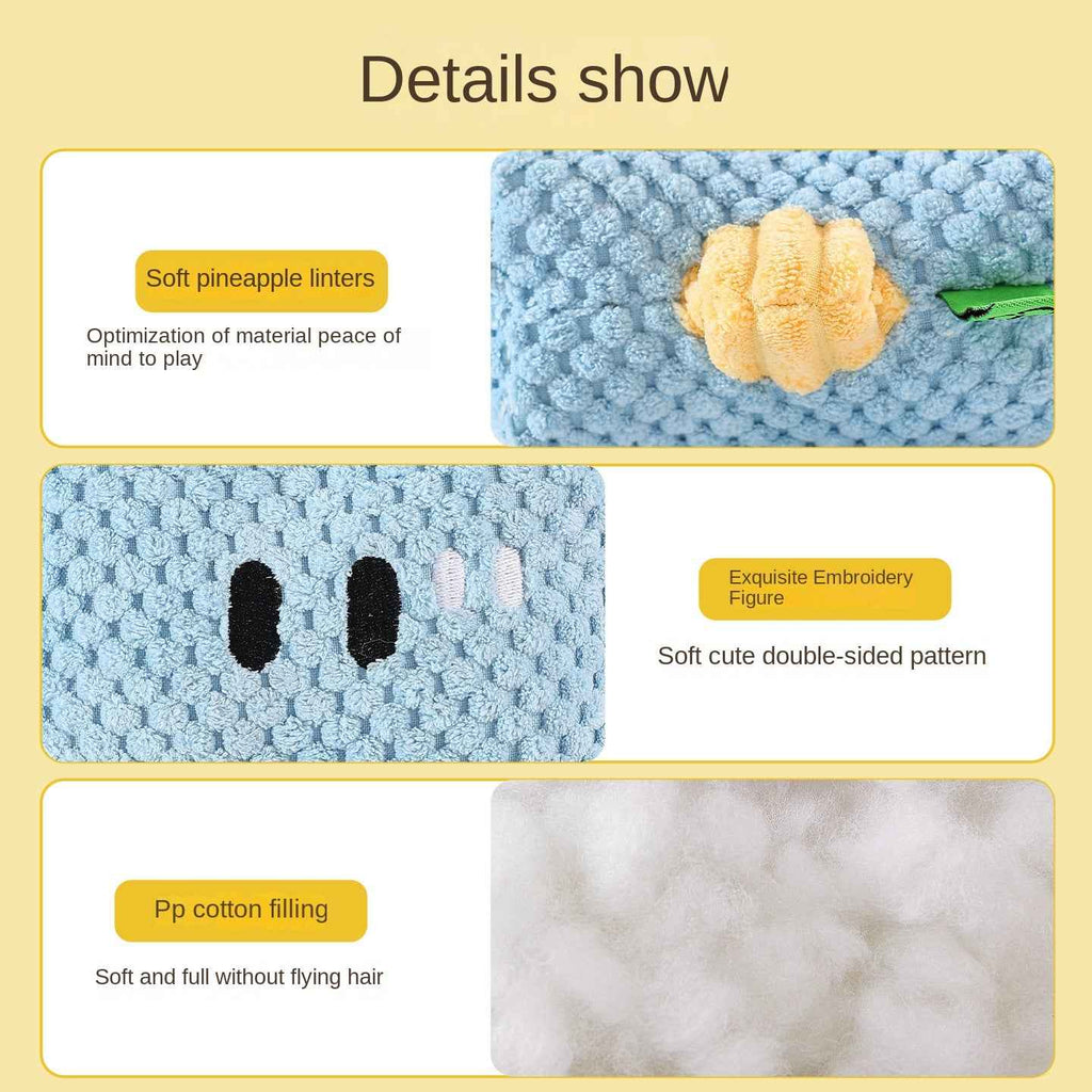 Dog Hammer Toy Self-Entertainment Durable Chew Rope Knot with Sound for Small Dogs, Golden Retriever, Teddy Pet Supplies