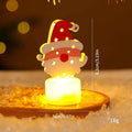 LED Electronic Candle Light Christmas Tree Santa Claus Snowman Creative Candle Night Light Decorative Ornament