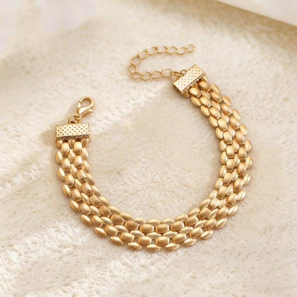 Y-Shaped Layered Necklace & Bracelet Set