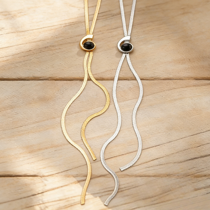 Snake Chain with Spiral Snail Pendant