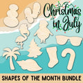 Unfinished Wood Christmas in July Craft Bundle