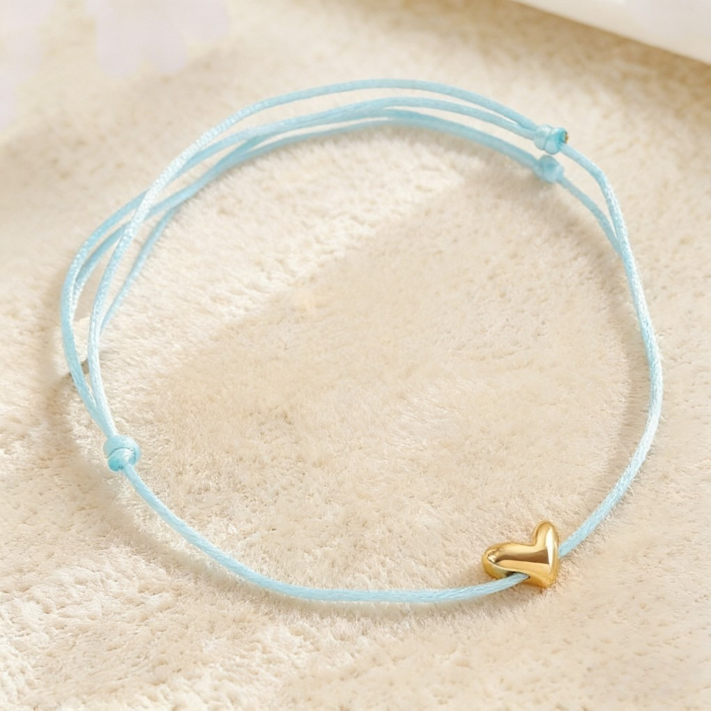Trendy Heart Braided Adjustable Bracelet