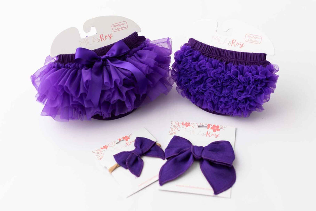 Purple Ruffle Bum Bloomer