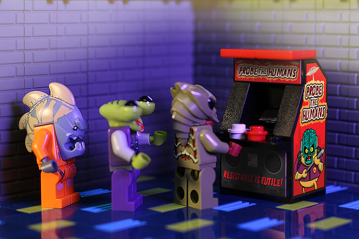 Probe the Humans Classic Arcade Machine