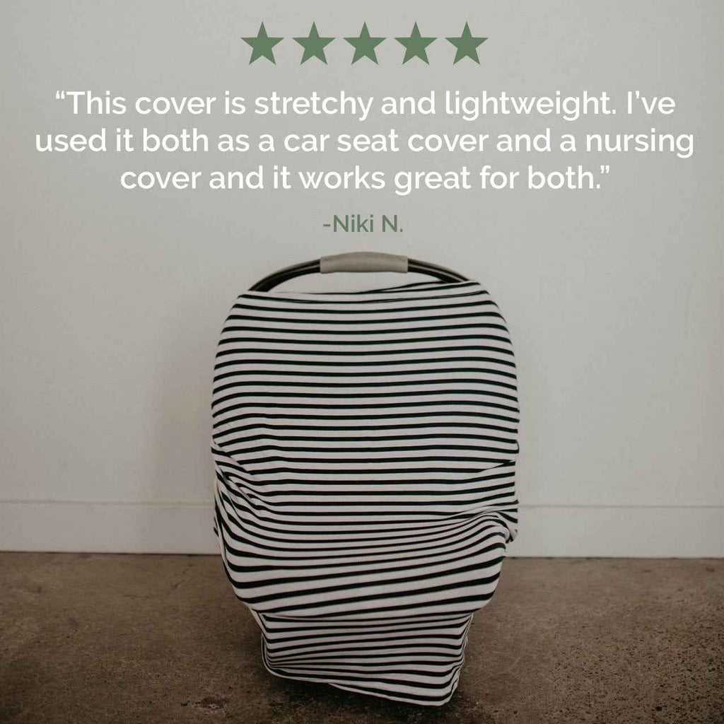 Multi-use Cover, Gray/White Stripes