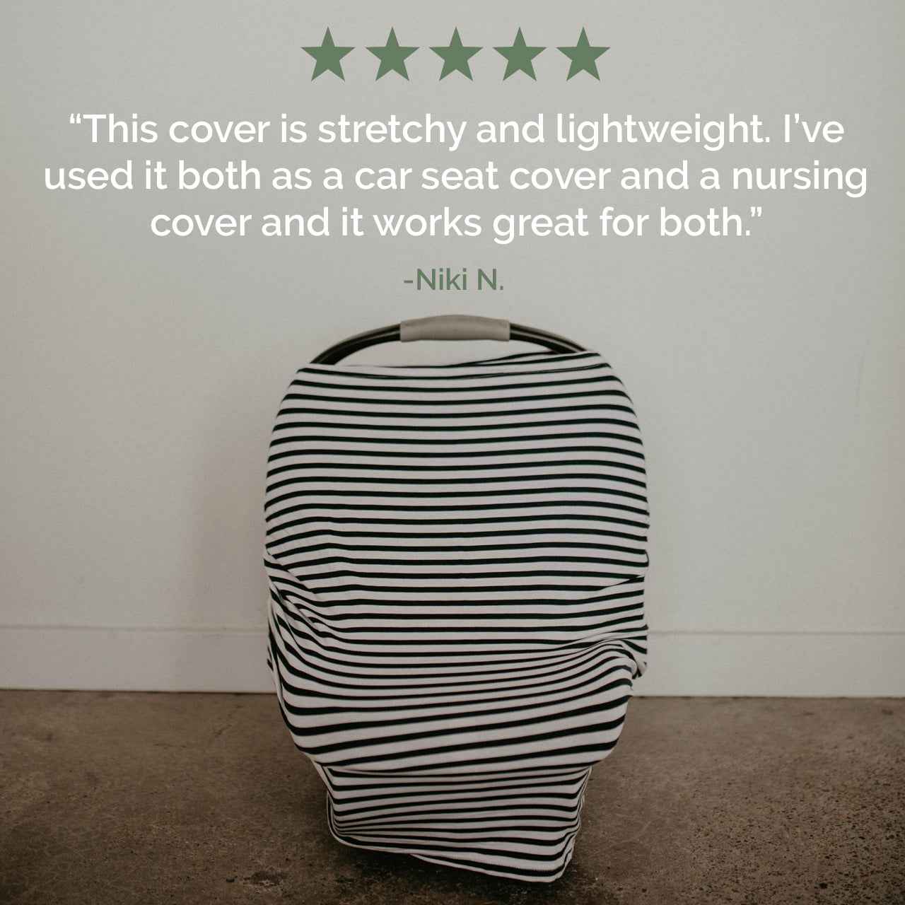 Multi-use Cover, Gray/White Stripes