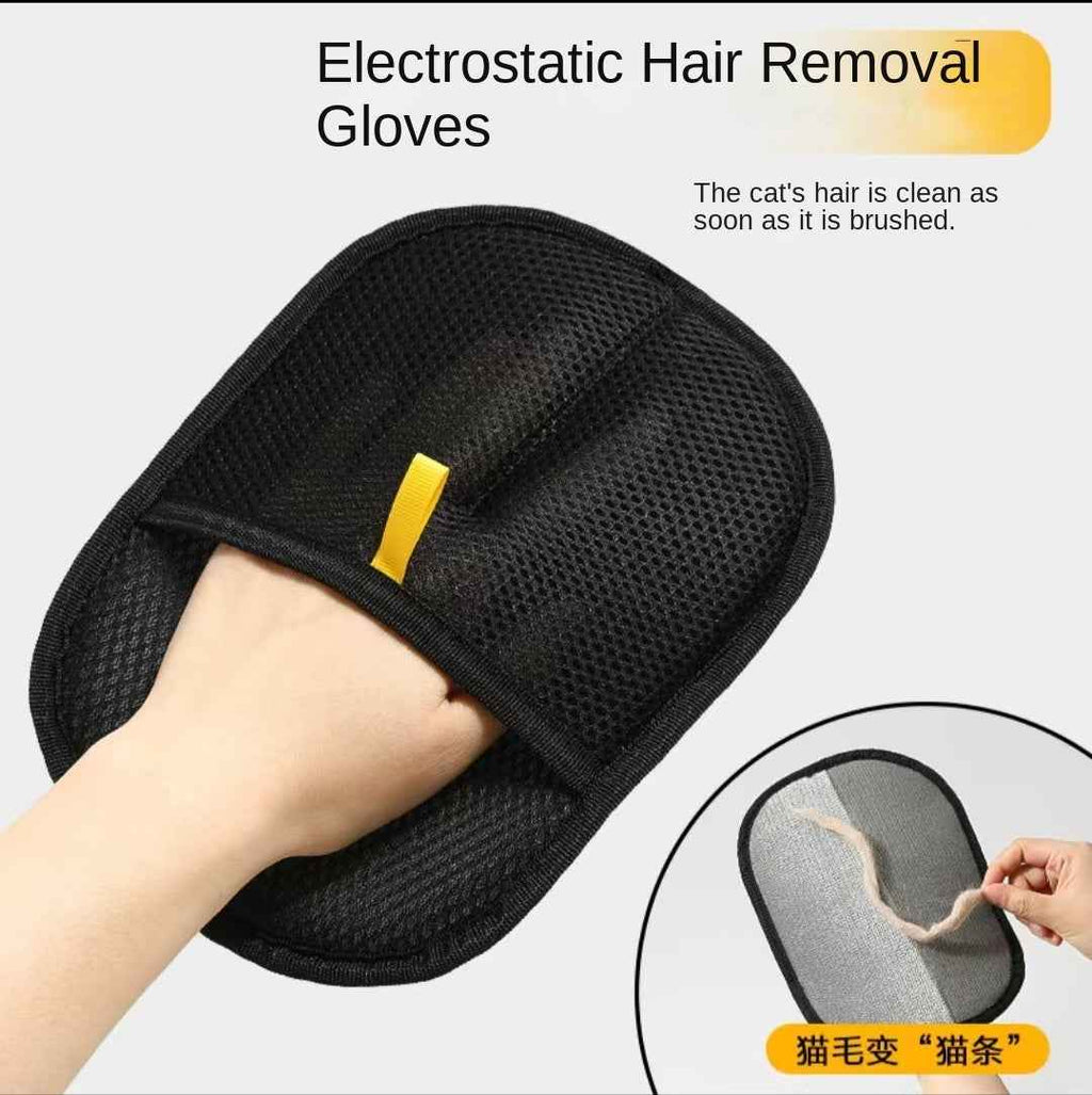 Pet Electrostatic Hair Removal Glove for Cats and Dogs Bidirectional Grooming Brush Anti-Static Cat Hair Glove
