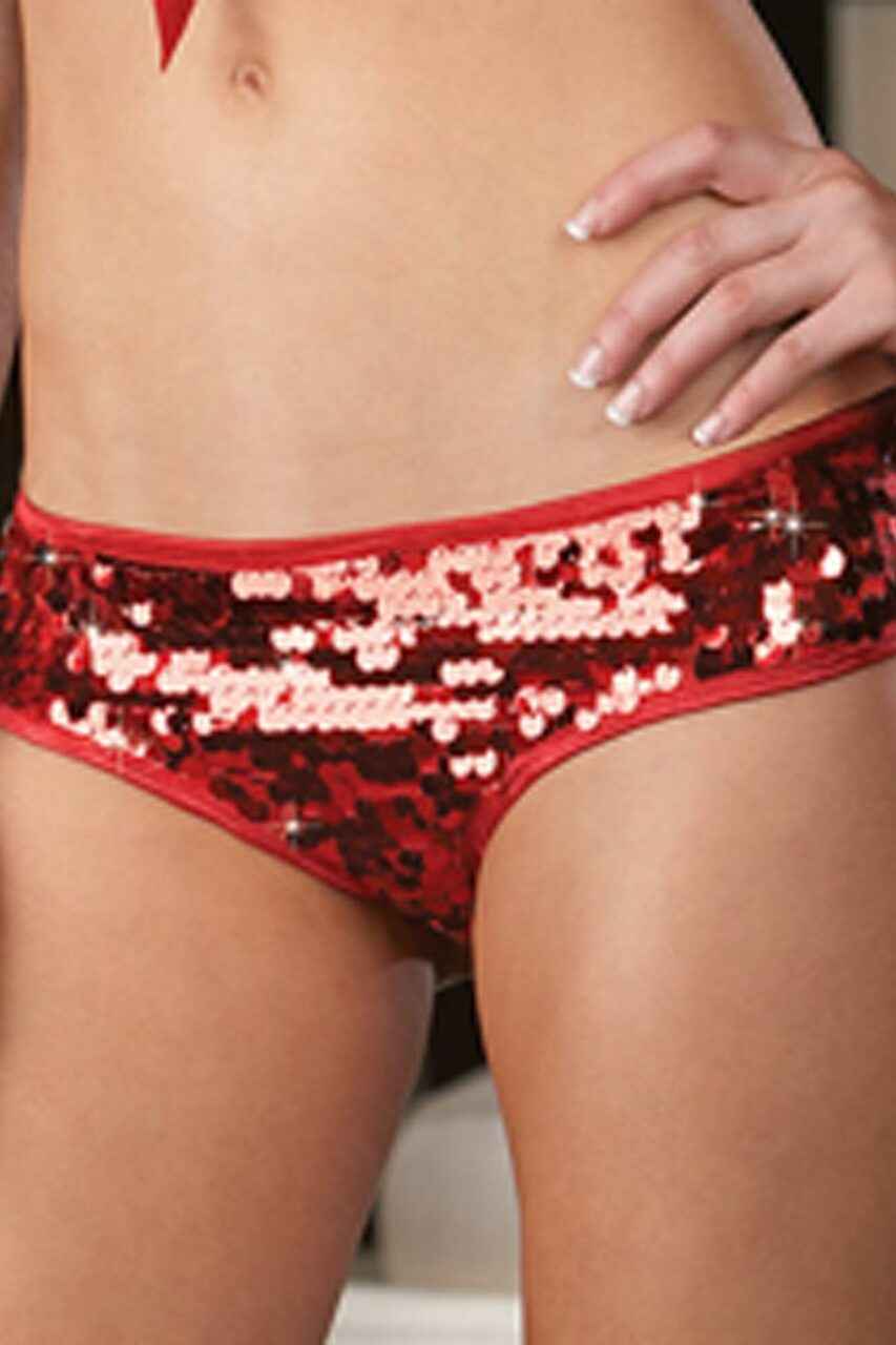 Sequin Red Lingerie Set