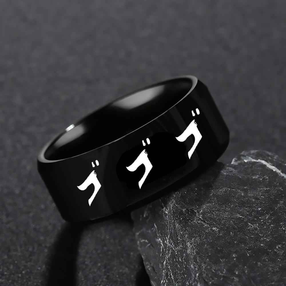 Jojo's Wonderful Adventure Ring Stainless Steel Laser Ring