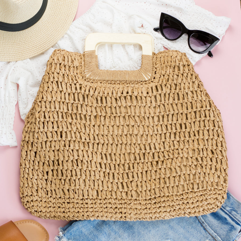 Oversized Straw Tote - EveryNest