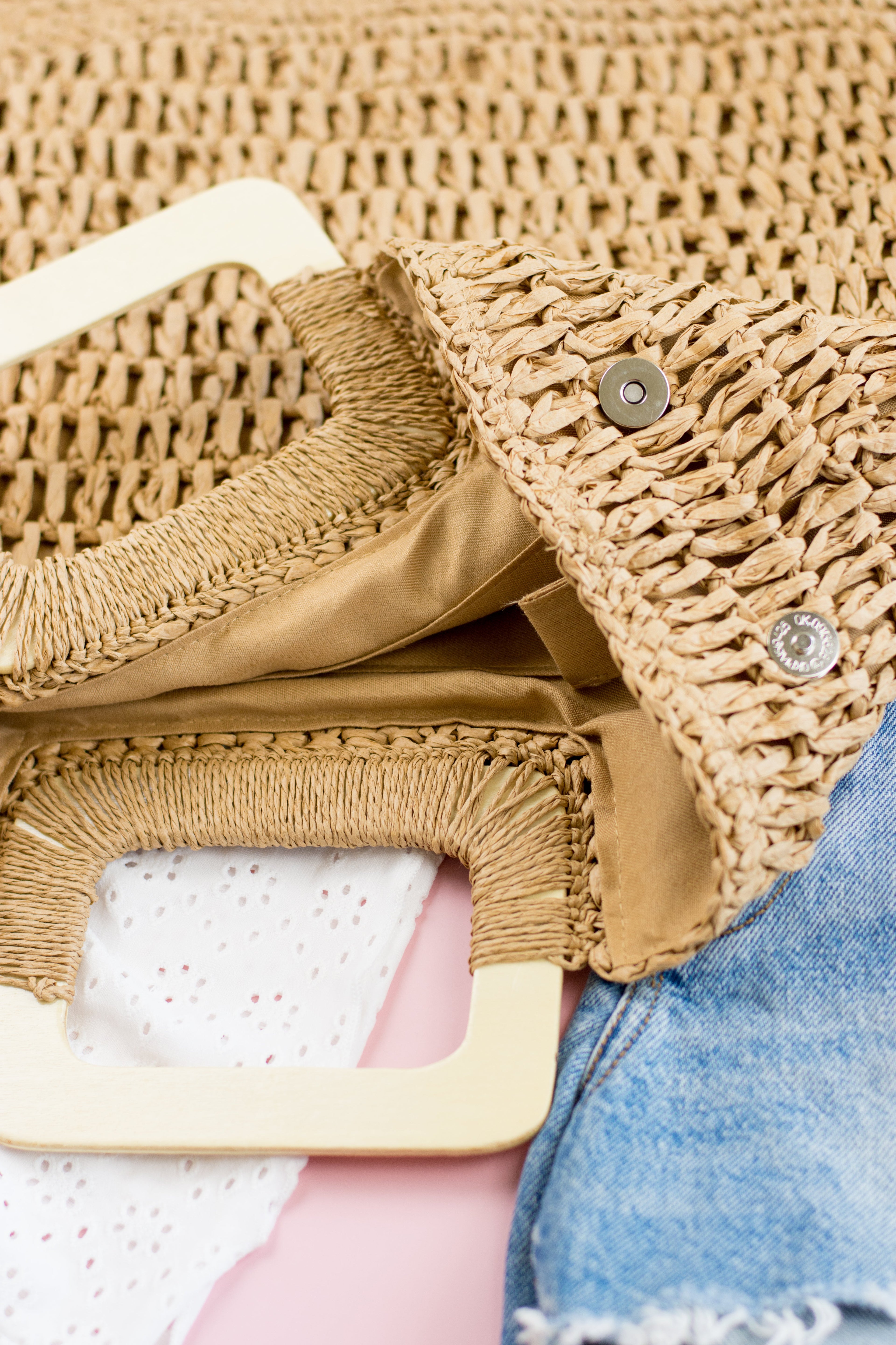 Oversized Straw Tote - EveryNest