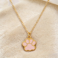 Unique Design Cute Cat Paw Print Necklace