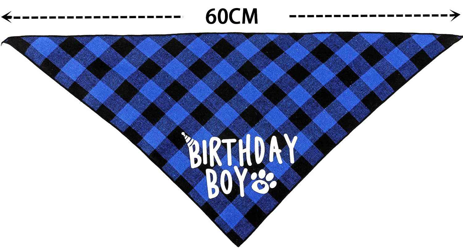 Pet Birthday Set  Triangle Scarf Hat Pet Party Decoration Styling Outdoor Creative