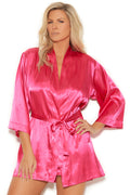 Plus Size Sexy Satin Robe