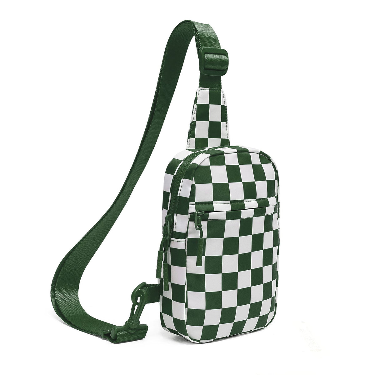 Kenzie Nylon Checkered Sling Bag - EveryNest