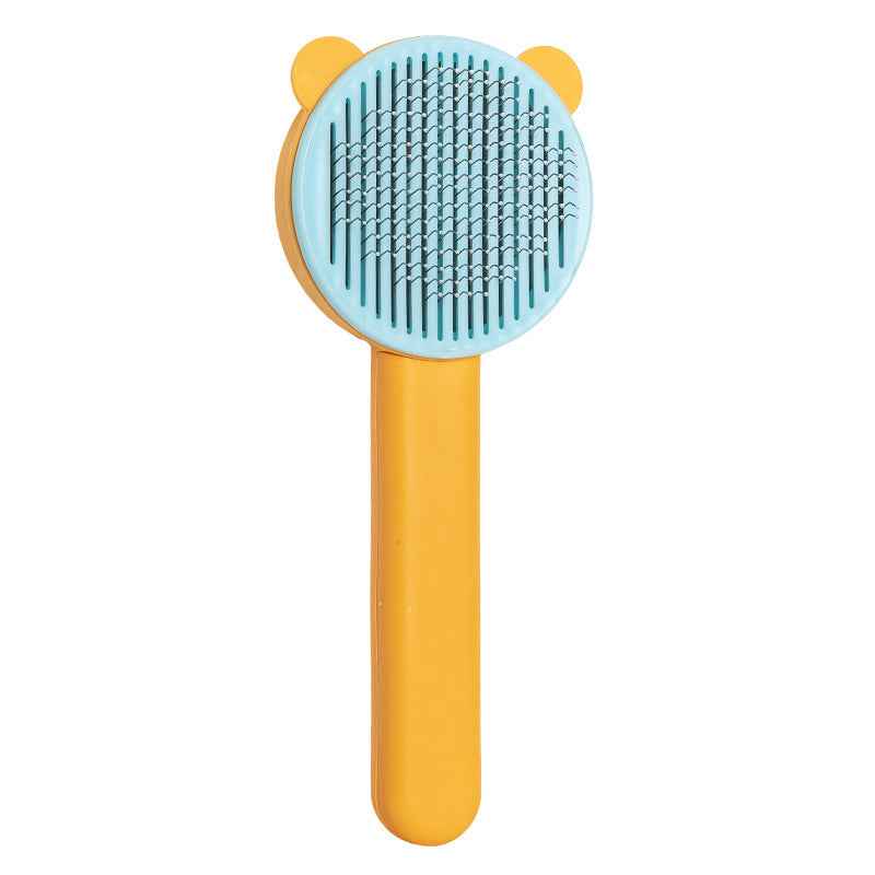Creative Design Pet Comb Cat Self-Cleaning Needle Comb Dog Comb for Removing Loose and Dead Hair Cat Grooming Comb Wholesale