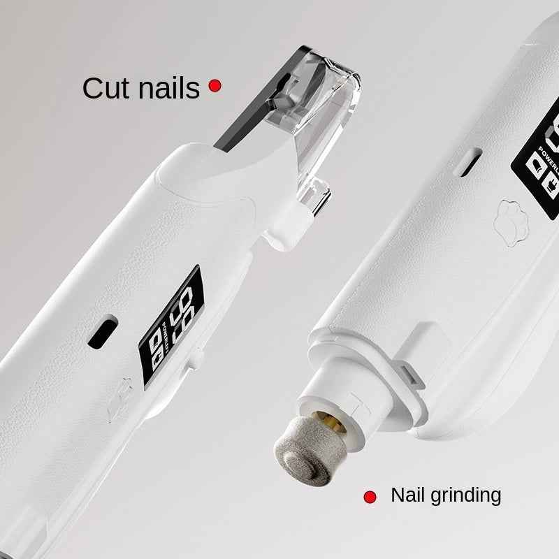 Dual-Function Pet Nail Clipper, Cat Nail Clippers, Dog Electric Nail Grinder, Multi-Functional Animal Nail Trimmer Tool