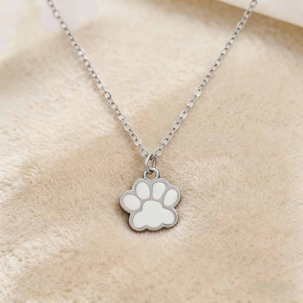 Unique Design Cute Cat Paw Print Necklace