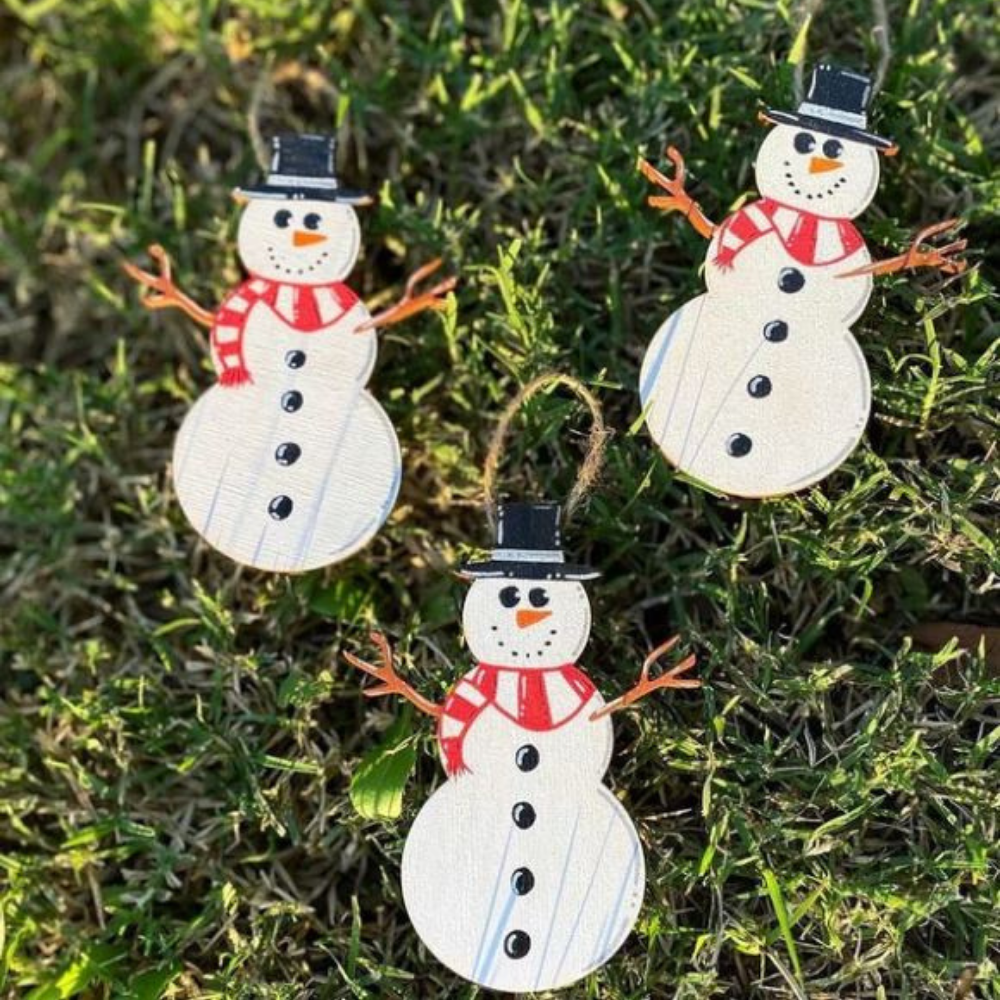 Unfinished Wood Snowman Shape - Winter Decor - Craft - up to 46" DIY