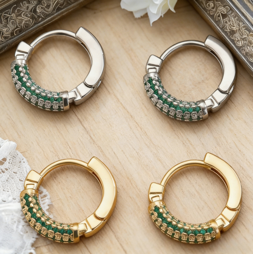 Starry Sky Zircon Earrings