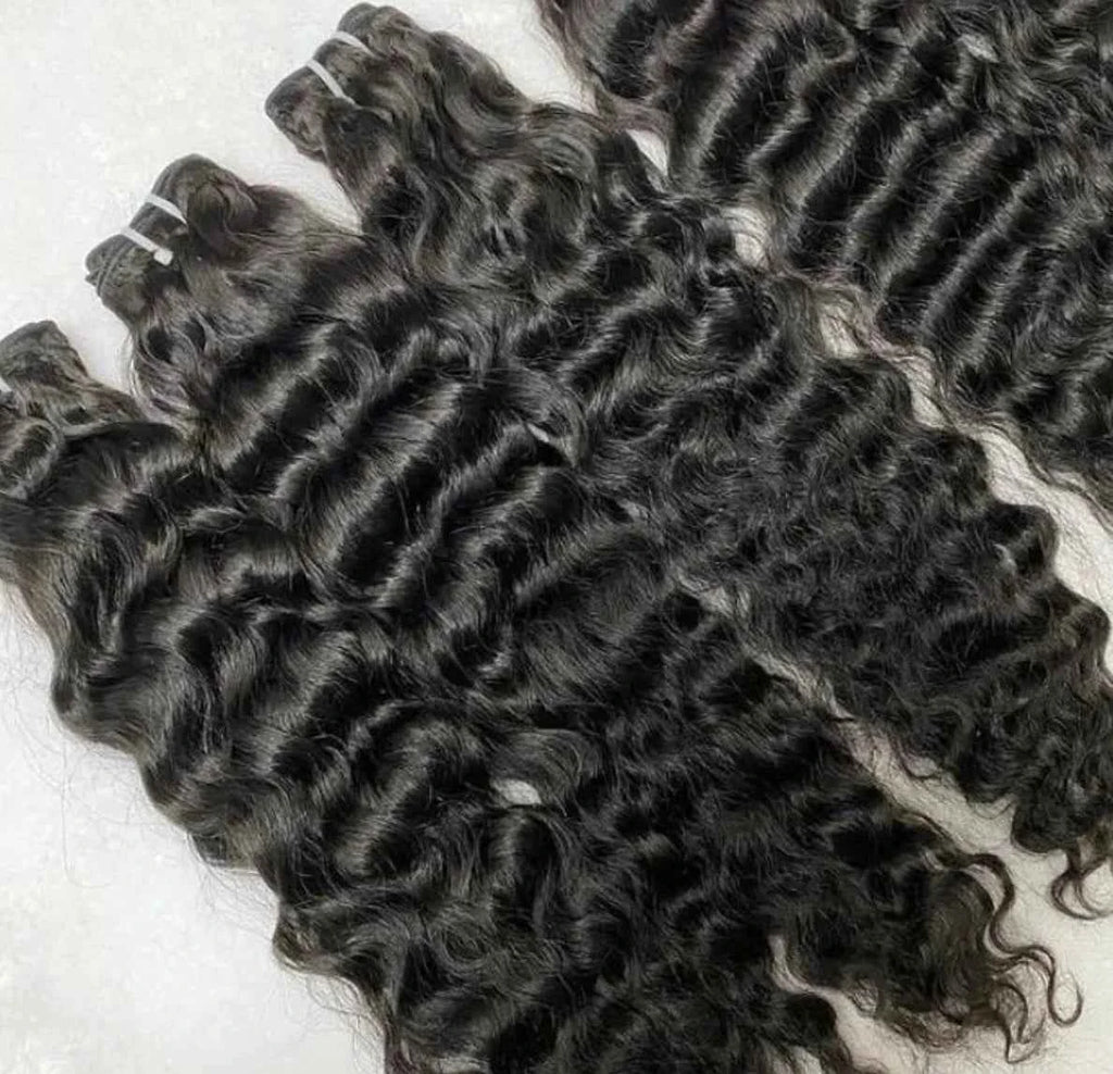 Wholesale  Virgin Cuticle Aligned Natural Raw Hair, Vietnamese Burmese Curly Raw Human Hair Bundles