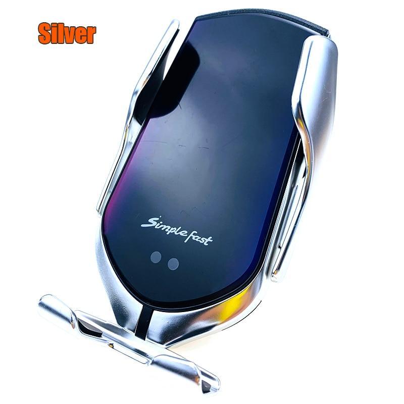 Automatic Luxury Modern Car Wireless Charger Infrared Induction Wireless Charger For Phones Sliver/Gold