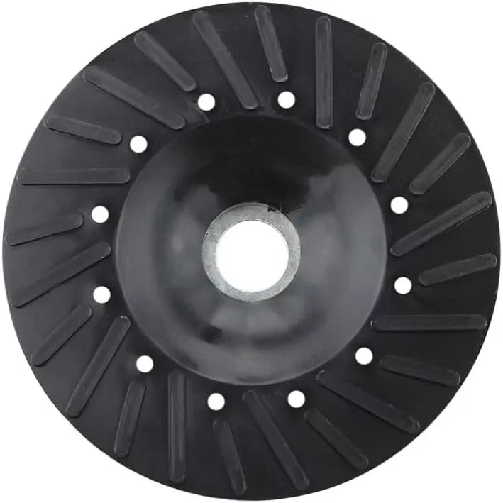 US Local Stock Ships in 24H Free Shipping USA 1 Pack - 4-1/2" X 5/8"-11 Resin Fiber Disc Backing Pad with Lock Nut for Grinder