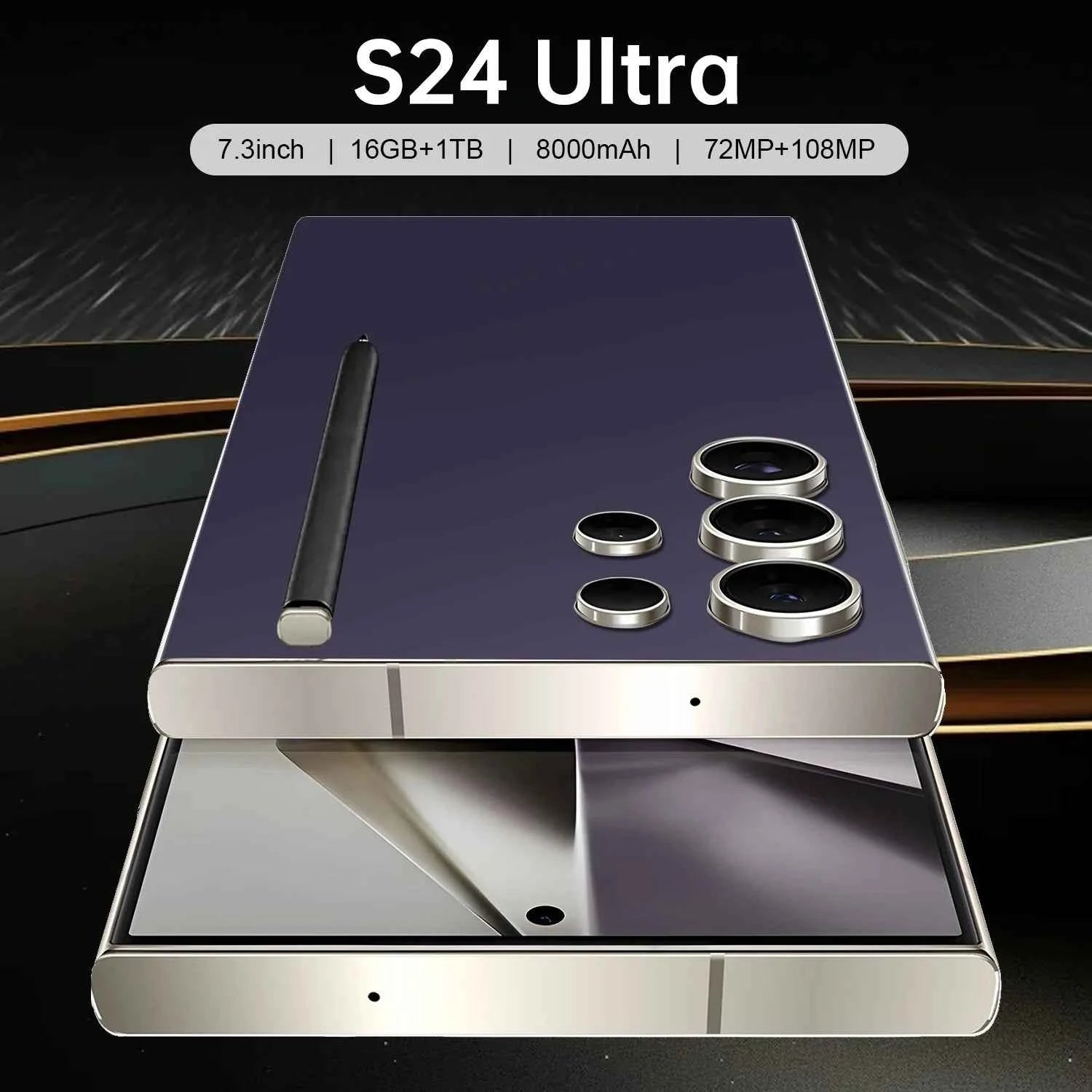 S24 Ultra 8000mAh 65W Fast Charge Snapdragon Gen 3 4K Screen Resolution Gaming Phone Qualcomm Smart Processor Face Recognition