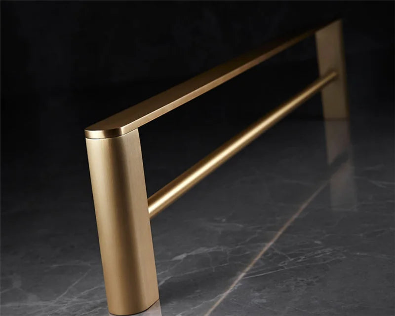 Bathroom Accessories Bathroom Shelf Towel Rack Paper holder Toilet Brush Holder Towel Ranger Brushed Gold Brass Bath Hardware