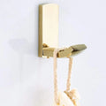 Luxury Shower Bathroom Accessories Set, Towel Ring, Paper Holder, Coat Hook, Toilet Brush, Polished Gold, Bath Hardware