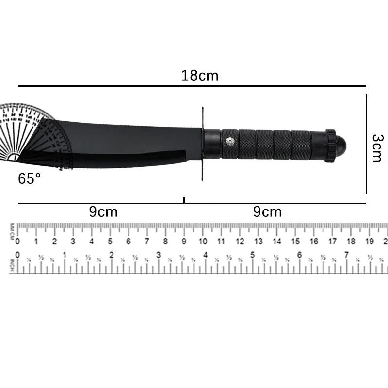 High - Hardness Integral Full - Tang Fixed Blade Knife for Wild Camping Multi - Functional Camping Outdoor Tactical Knife