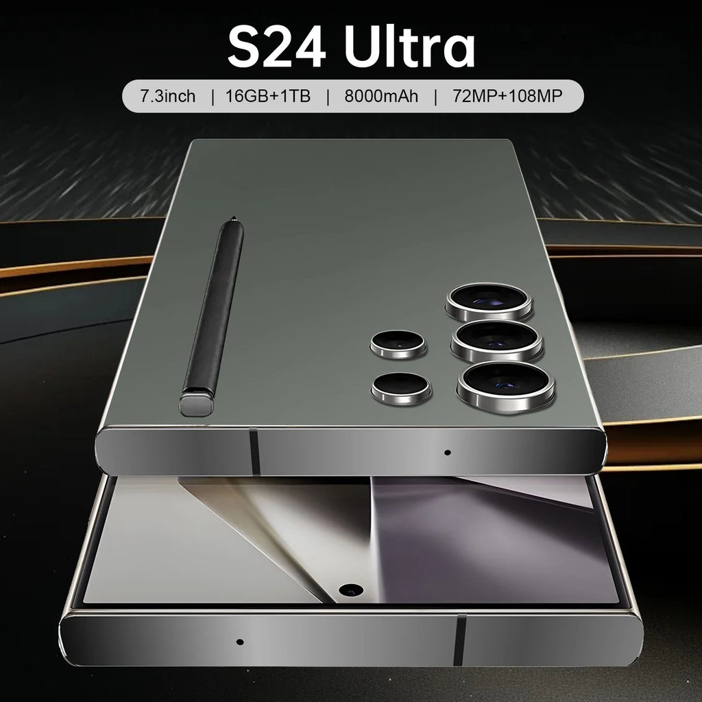 S24 Ultra 7.3 5G French/Spanish/English Smartphone 108MP Rear Camera 12GB+256GB 65W Quick Charge for Business Travel