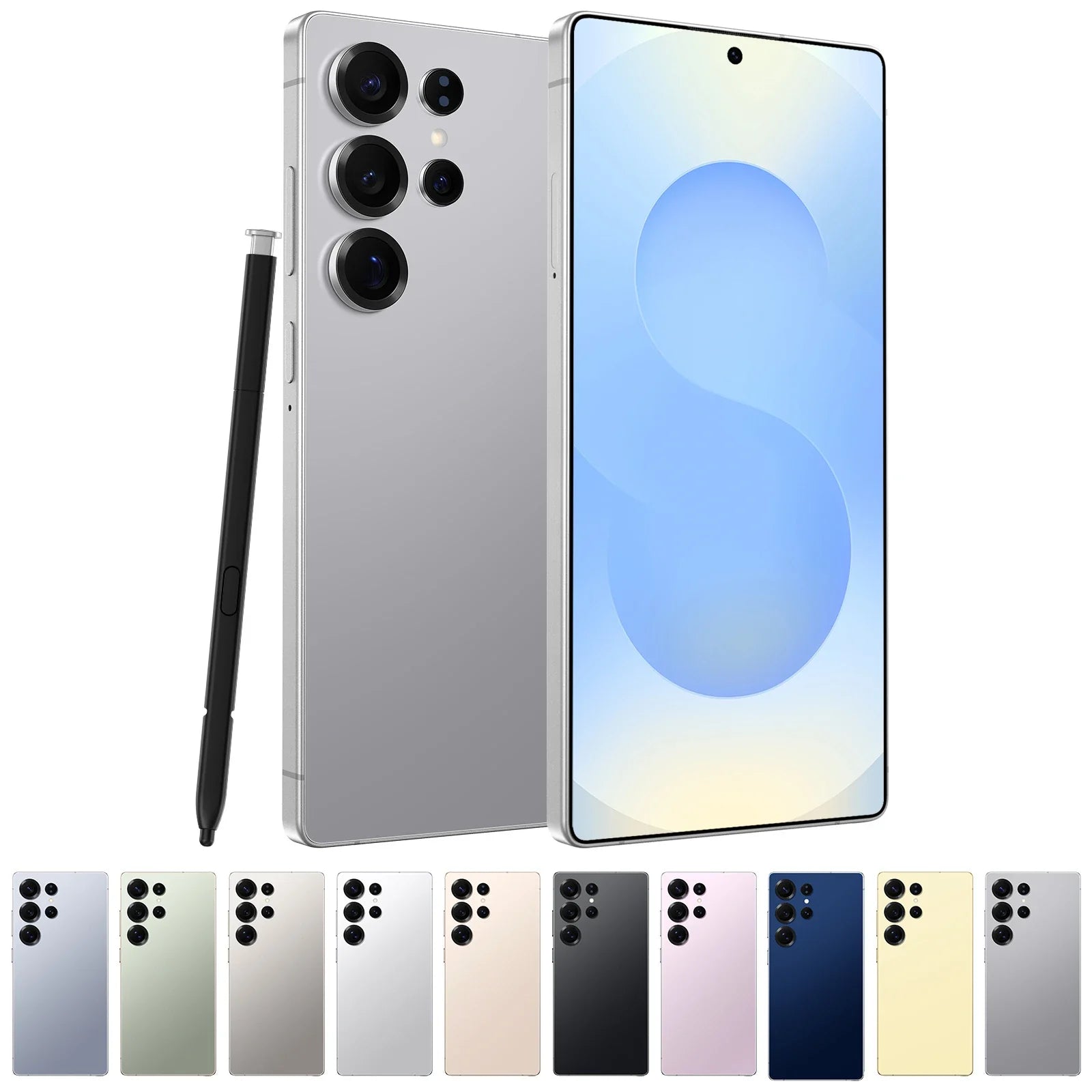 S25 Ultra 5G Smartphone 512GB Storage 7.3 Inch High Quality Android Dual Language (Spanish English) 65W Quick Charge Global LTE