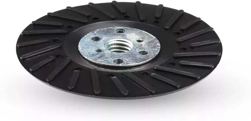 US Local Stock Ships in 24H Free Shipping USA 1 Pack - 4-1/2" X 5/8"-11 Resin Fiber Disc Backing Pad with Lock Nut for Grinder