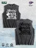 Mental Health Matters Graphic Washed Vest US Warehouse 3 Colors Cotton Tank
