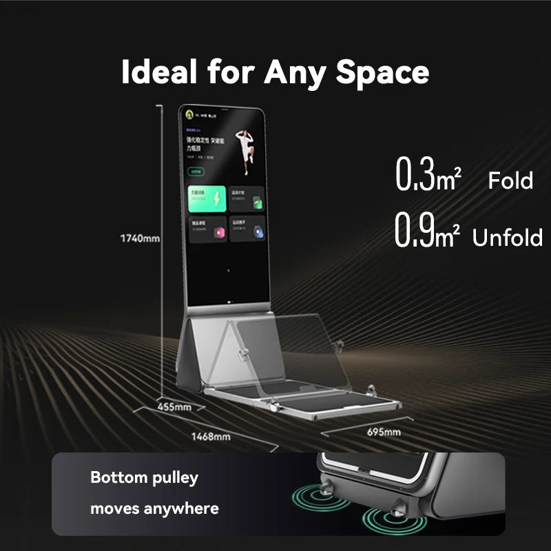 Luxury Aesthetic Commercial Grade Fitness Smart Mirror Gym Equipment for Arm Chest Leg Back Exercise