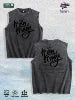 King of Kings Religious Graphic Washed Vest US Warehouse 3 Colors Cotton Tank