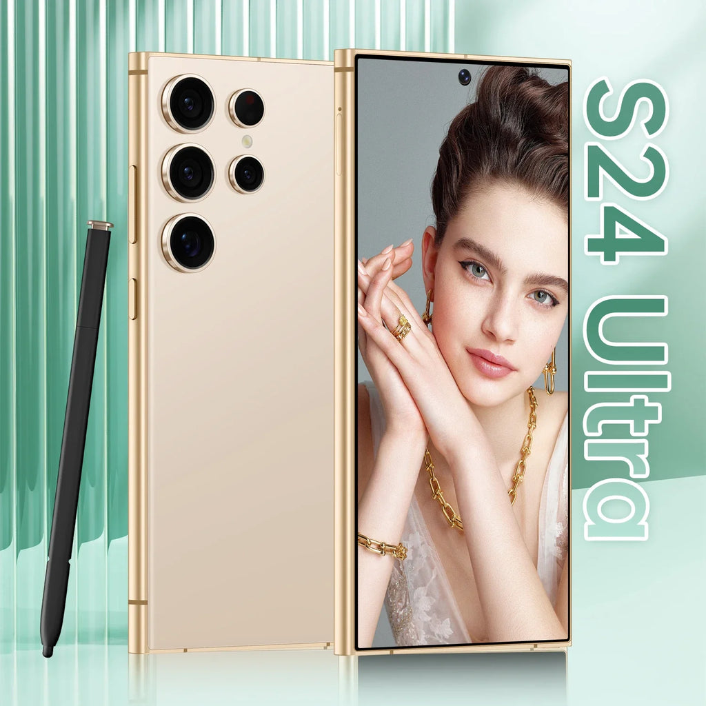 S24 Ultra 8000mAh 65W Fast Charge Snapdragon Gen 3 4K Screen Resolution Gaming Phone Qualcomm Smart Processor Face Recognition