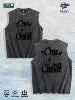 One Life One Chance Graphic Washed Vest US Warehouse 3 Colors Cotton Tank