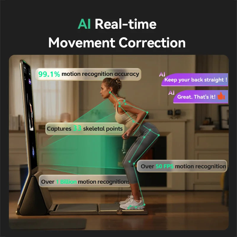 Luxury Aesthetic Commercial Grade Fitness Smart Mirror Gym Equipment for Arm Chest Leg Back Exercise