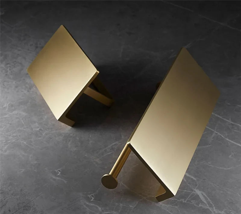 Bathroom Accessories Bathroom Shelf Towel Rack Paper holder Toilet Brush Holder Towel Ranger Brushed Gold Brass Bath Hardware
