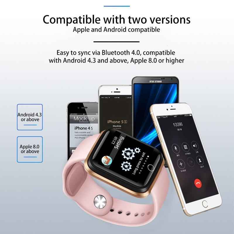 Modern NEW Luxury Smart Watch For Women Sports Smart Bracelet IP67 Waterproof Watch With Pedometer Heart Rate Monitor and LED Color Screen For Android and IOS