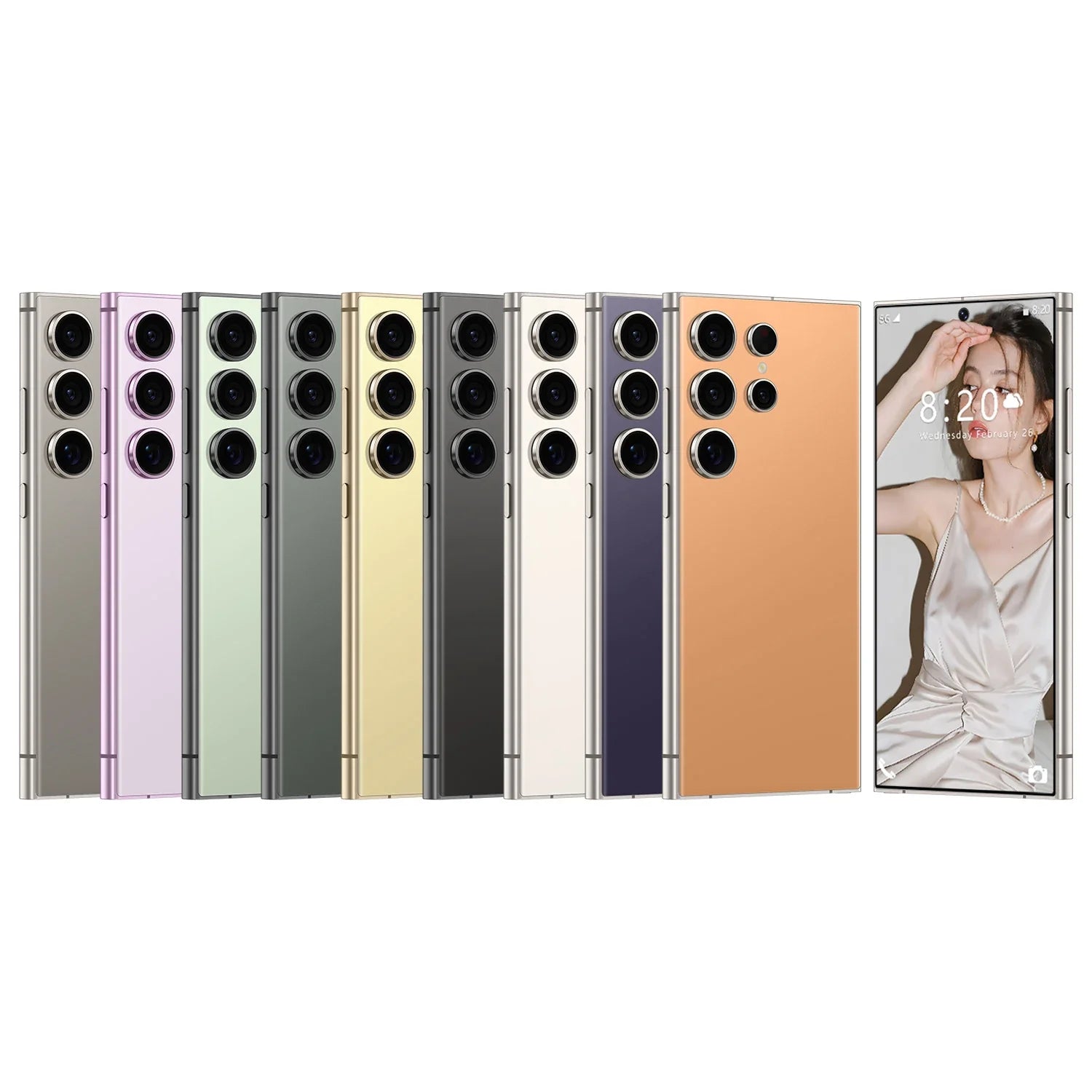 S24 Ultra 7.3 5G French/Spanish/English Smartphone 108MP Rear Camera 12GB+256GB Business Travel 65W Quick Charge CDMA