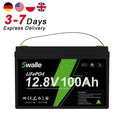 EU Stock Wholesale LiFePo4 Battery 12v 50AH 100Ah 200Ah 400Ah Bluetooth IP65 Waterproof Deep Cycles Rechargeable Solar Battery