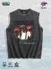 COURAGE Fearless Graphic Washed Vest US Warehouse 3 Colors Cotton Tank