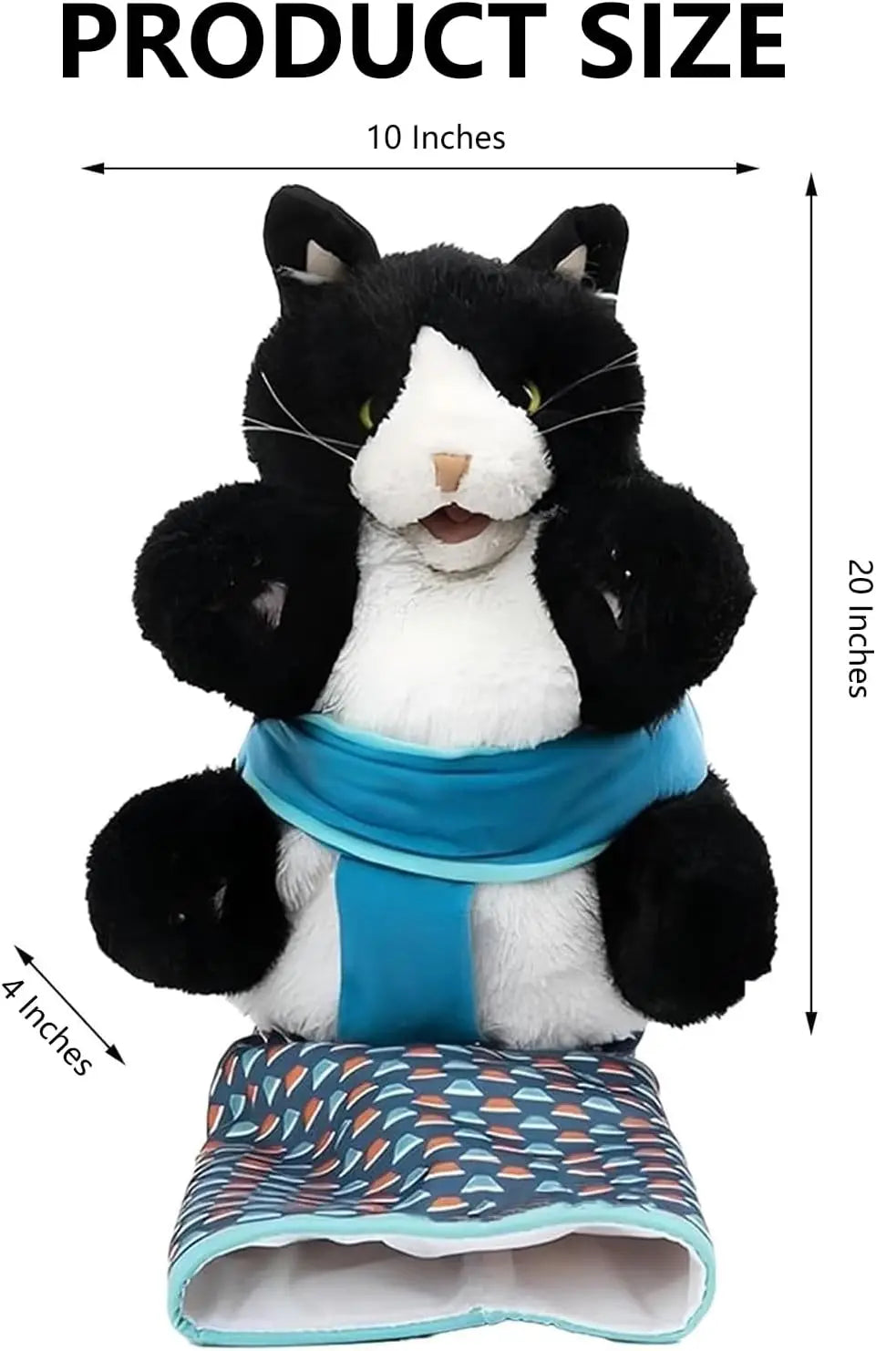 Cats Puppet Wrestler, Cat Wrestling Toy Puppet, Cat Antarcking Wrestler Glove, Hand Puppet with Tough Padding