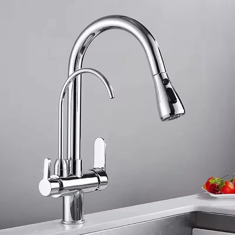 GOOD Quality Kitchen Faucet With Purification Swivel Spout TapDrinking Water Mixer Faucet