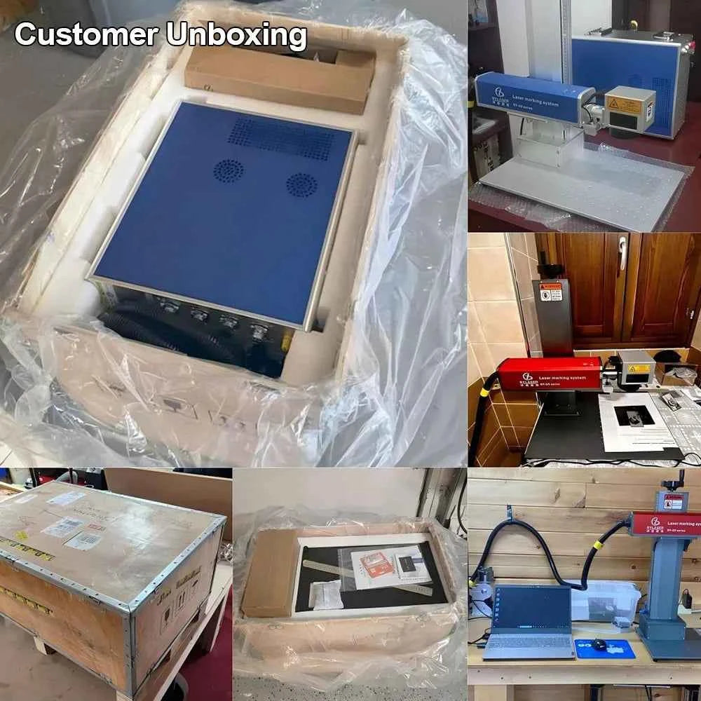 Duty-Free US DE Stock Free Shipping Portable 60w 100w Jpt M7 Source Mopa Color Metal Fiber Laser Marking Machine With D80 Rotary