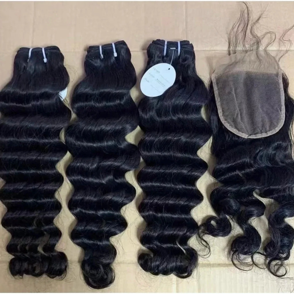 Cheap Quality Burmese Curly Raw Human Hair Bundles for Braids Water Natural Wave