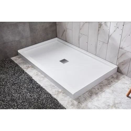 Free Shipping 48"x36" Corner Shower Pan Bathroom Non-slip Shower Base